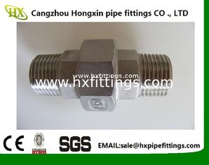 China BSP / NPT Gewindegeschraubte Edelstahlrohrverbindung Union / Ellenbogenverbindung fournisseur