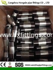 China Zink / galvanisierte Rohrverbindungen aus Kohlenstoffstahl Sch40 NPT Stahlbrustwarzen Rohrwarzen fournisseur