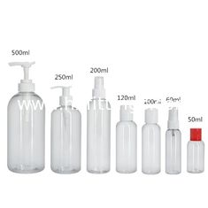 China 250 ml Plastik-PET-Shampoo leere Flasche mit Pumpe fournisseur