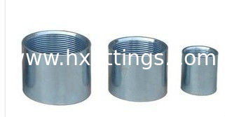 1/2-8 Galvanized steel pipe sockets and couplings.