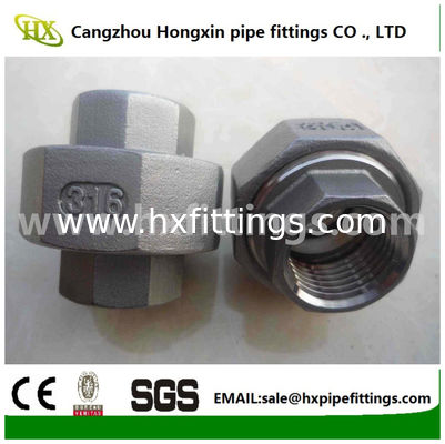 1/2” BSPT Female Threaded Union Stainless Steel 304 Cast Pipe Fitting Class 150