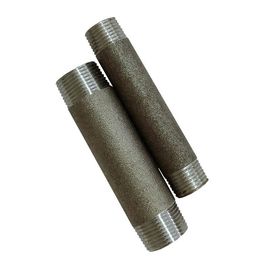 1/2-8 Schwarze und galvanisierte Rohrbrustwarzen aus Kohlenstoffstahl für Rohrmöbel fournisseur