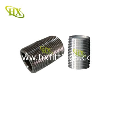 1/2-8 aus galvanisiertem nahtlosem Stahl schließen Brustwarzen mit NPT-Faden