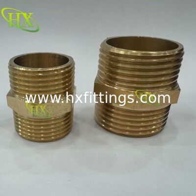 hot selling 1/4 BSP nipple brass male adaptor straight brass thread pipe fitting