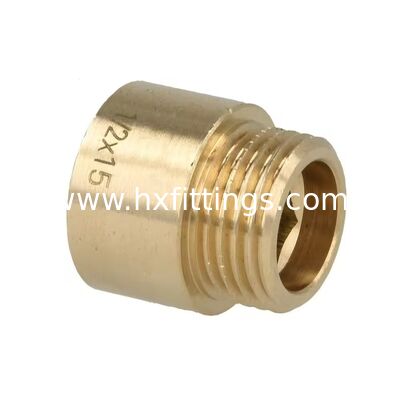 Custom threaded brass and stainless steel  extension nipple precision plumbing pipe fitting corrosion resistant from india