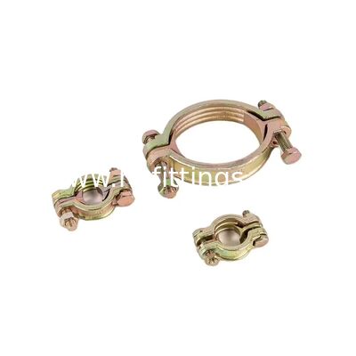 Heavy duty double bolt Malleable iron cast steel metal hose clamp
